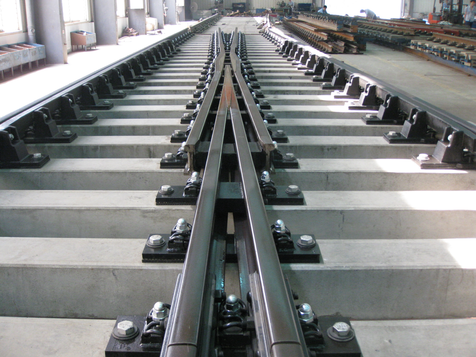 合金钢拼装辙叉